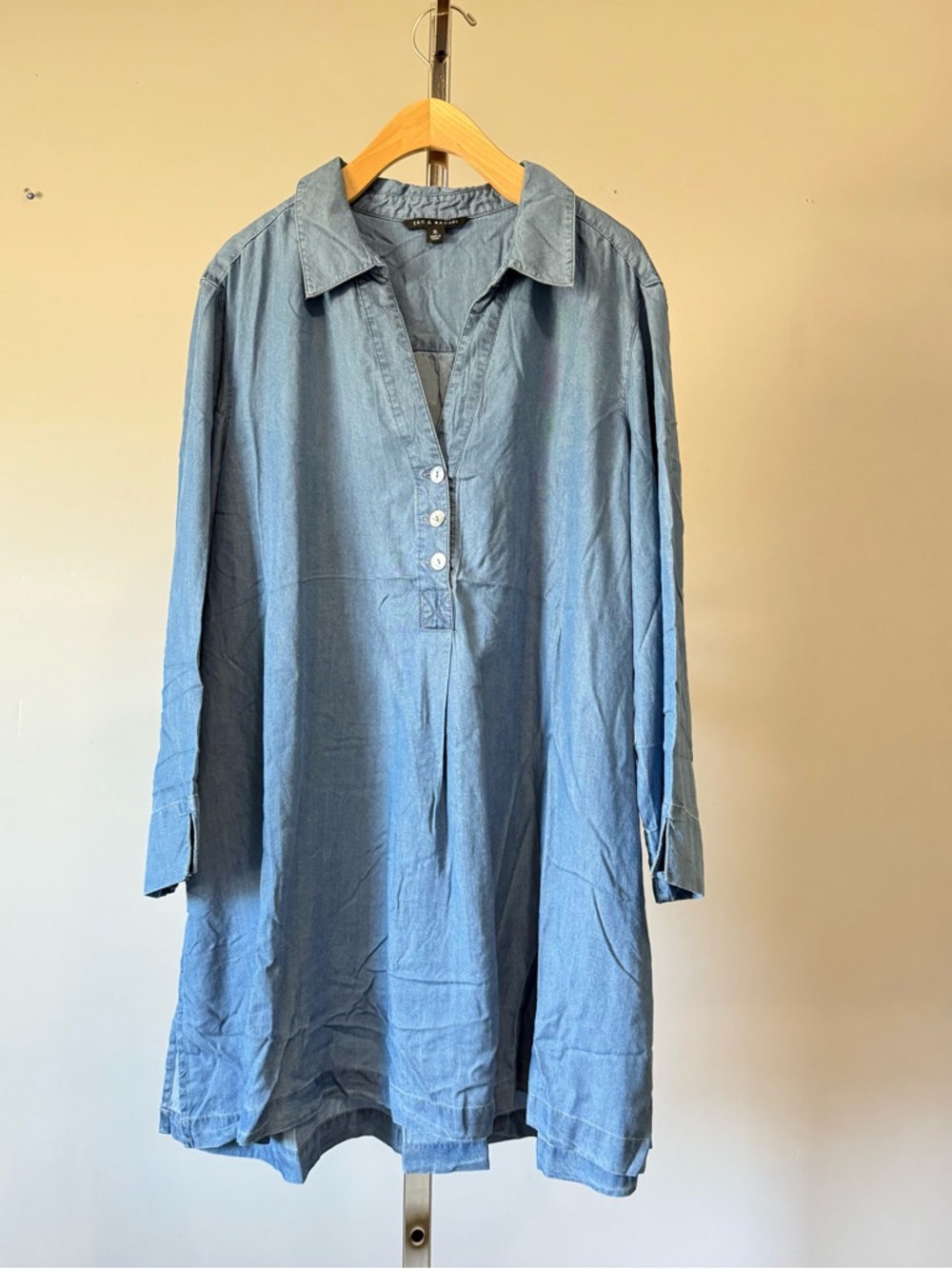 ZAC & RACHEL Chambray Lyocell Popover Tunic Dress Blue XL - MINT Condition